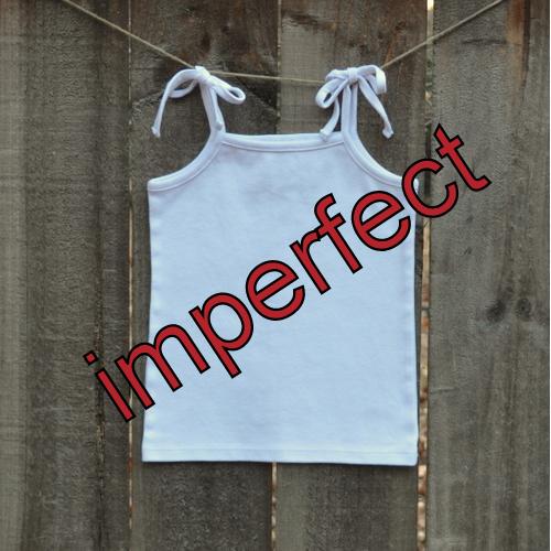 IMPERFECT Blank Girl's Tie-top Tank Top