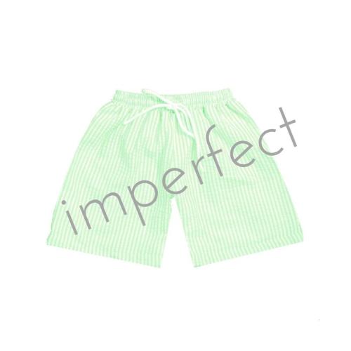 IMPERFECT Blank Seersucker Swim Trunks